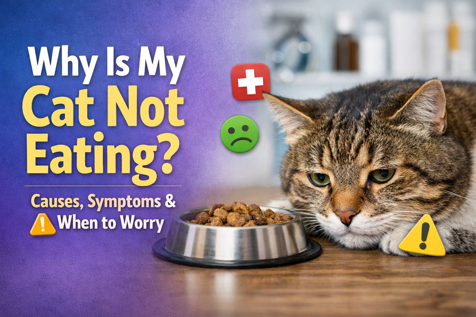 Why Is My Cat Not Eating? Causes, Symptoms, and When to Worry