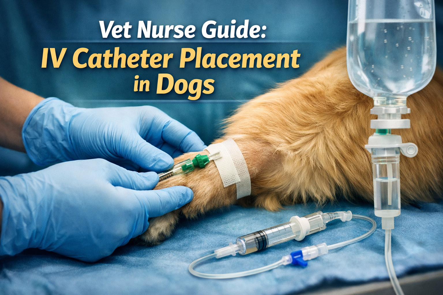 IV Catheter Placement in Dogs: 10 Essential & Vital Veterinary Nursing Insights for Clinical Practice