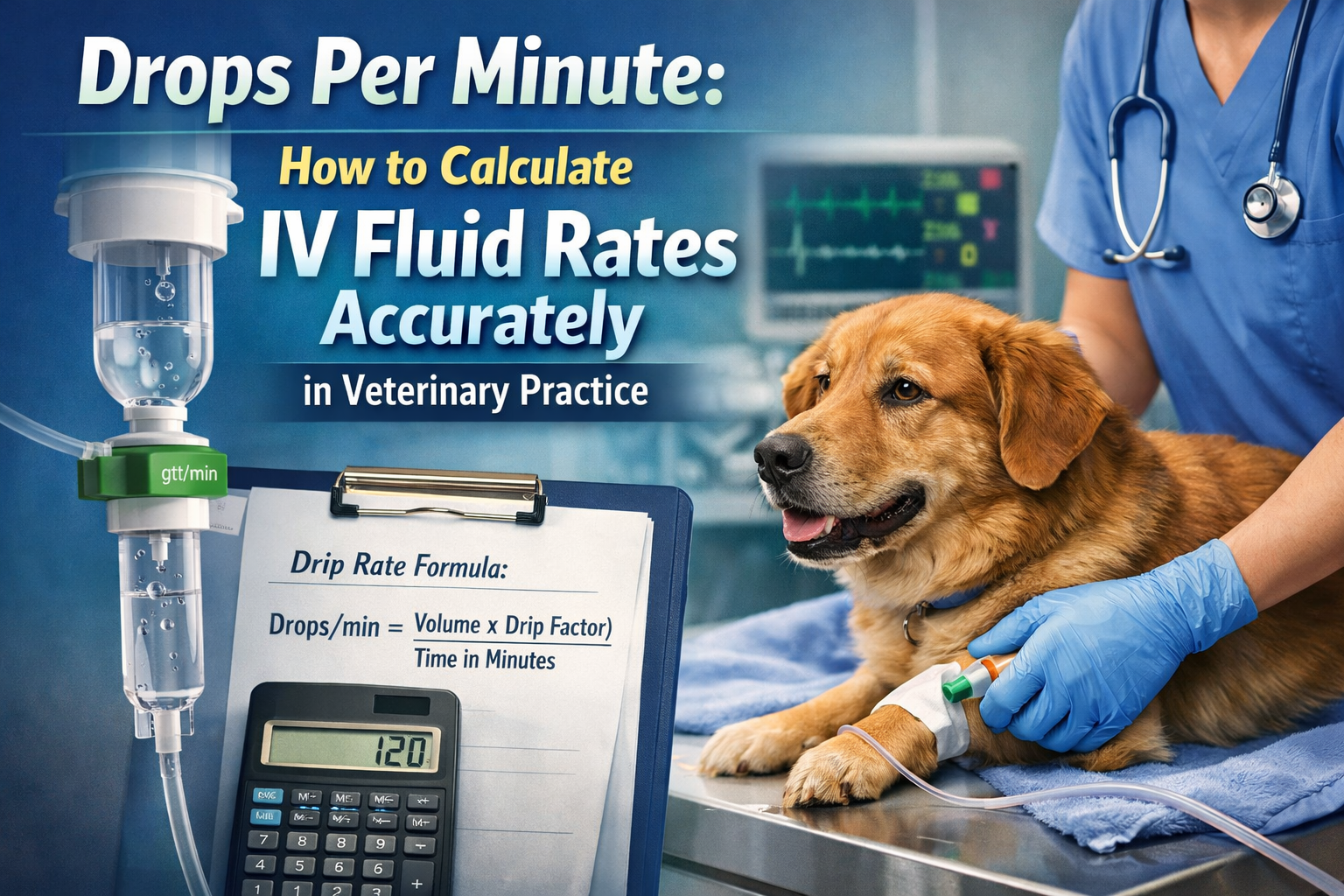 Drops Per Minute: How to Calculate IV Fluid Rates Accurately in Veterinary Practice